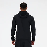 New Balance Mens New Balance Tech Knit Pullover Hoodie - Mens Black/Black/Black Size XXL