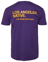 The Hometown Wave Mens Los Angeles Native T-Shirt - Purple/Gold