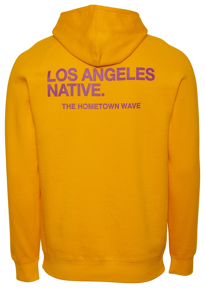 The Hometown Wave Mens The Hometown Wave Los Angeles Native Hoodie - Mens Purple/Gold Size L