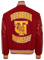 Campus Remix Mens Tuskegee University Varsity Jacket - Gold/Red