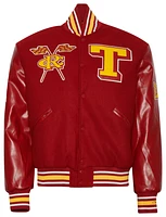 Campus Remix Mens Tuskegee University Varsity Jacket - Gold/Red