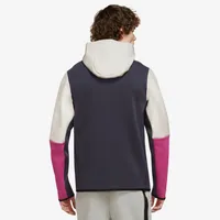 Nike Mens Tech Fleece Full-Zip Hoodie - Black/Beige/Pink