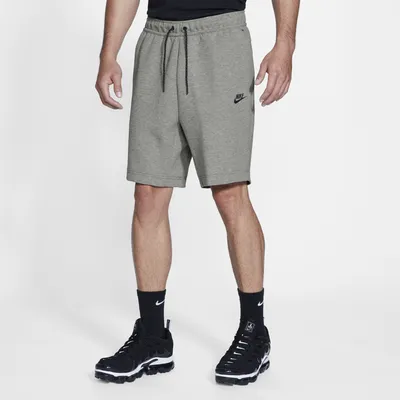 Nike Mens Nike Tech Fleece Shorts - Mens Dark Grey Heather/Black Size XL