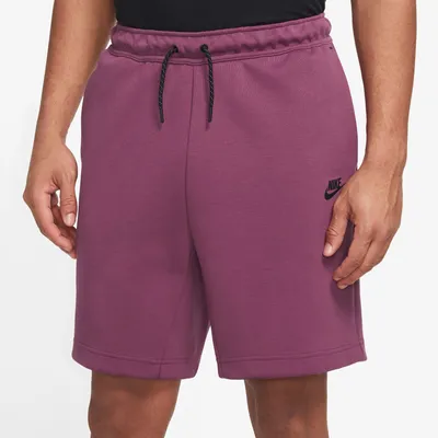 Nike Mens Nike Tech Fleece Shorts - Mens Rosewood/Black Size S