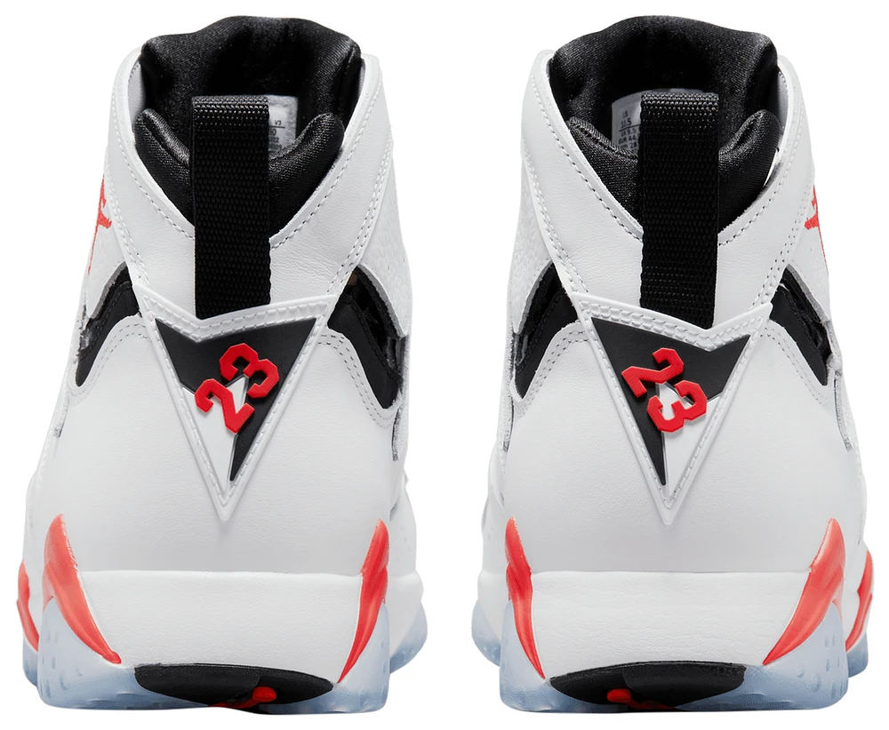 Jordan Mens Retro 7 - Basketball Shoes White/Black/Red