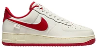 Nike Mens Nike Air Force 1 '07 - Mens Basketball Shoes Grey/White/Red Size 13.0