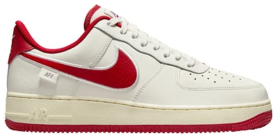 Nike Mens Nike Air Force 1 '07 - Mens Basketball Shoes Grey/White/Red Size 13.0