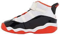 Jordan Boys 6 Rings - Boys' Toddler Basketball Shoes White/Black/Orange