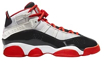 Jordan Boys 6 Rings - Boys' Grade School Basketball Shoes White/Black/Team Orange