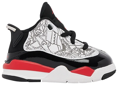 Jordan Boys Jordan Dub Zero - Boys' Toddler Shoes White/Red/Black Size 04.0