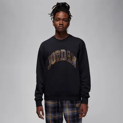 Jordan Essential Holiday Plaid Fleece Crew