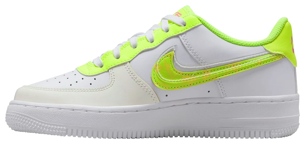 Nike Boys Nike Air Force 1 LV8 - Boys' Grade School Basketball Shoes Volt/White/Multi Size 05.0