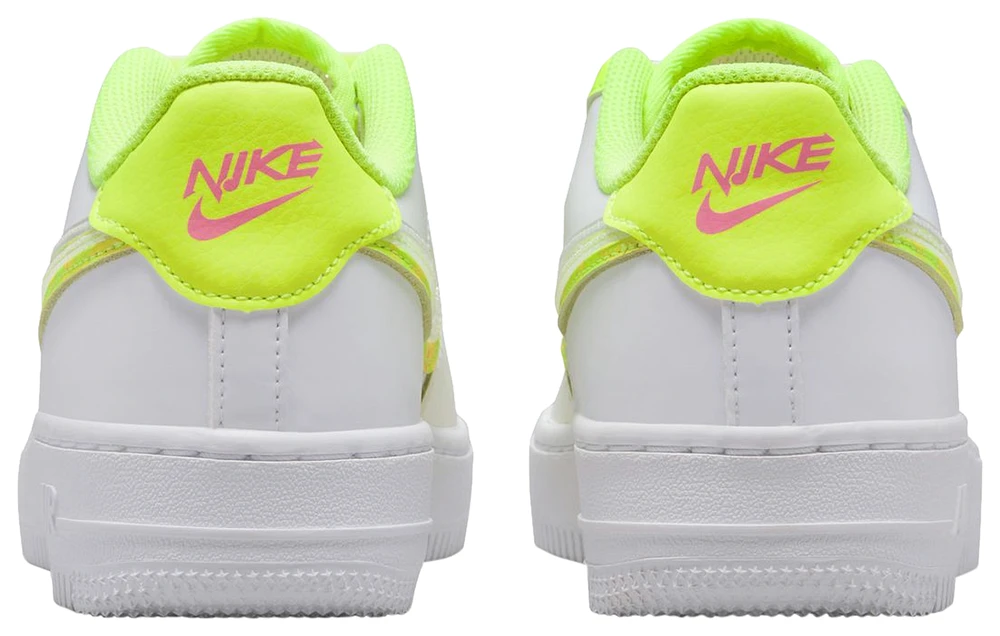 Nike Boys Nike Air Force 1 LV8 - Boys' Grade School Basketball Shoes Volt/White/Multi Size 05.0