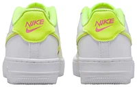 Nike Boys Nike Air Force 1 LV8 - Boys' Grade School Basketball Shoes White/Multi/Volt Size 05.0