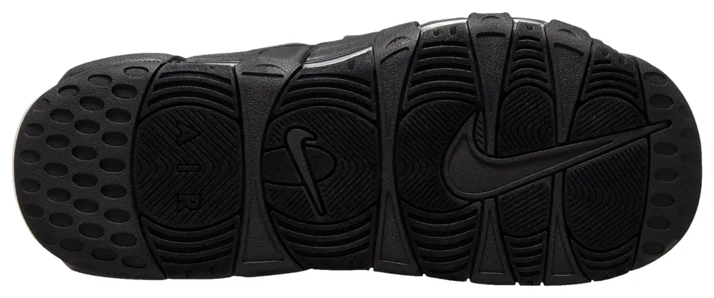 Nike Mens Nike Air More Uptempo Slides - Mens Shoes Black/White Size 09.0
