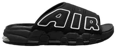Nike Mens Nike Air More Uptempo Slides - Mens Shoes Black/White Size 09.0