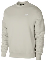 Nike Mens Club Crew - Light Bone/White