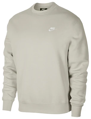 Nike Mens Club Crew - Light Bone/White