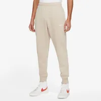 Nike Mens Nike Club Joggers - Mens White/Rattan/Rattan Size XL