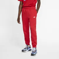 Nike Mens Club Joggers - University Red/White