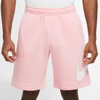 Nike Mens Nike NSW Club BB Shorts - Mens White/Pink Bloom/White Size M