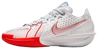 Nike Mens Nike Air Zoom G.T. Cut 3 - Mens Basketball Shoes Summit White/Metallic Silver/Picante Red Size 13.0