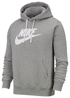 Nike Mens GX Club Hoodie - Dark Grey Heather/White