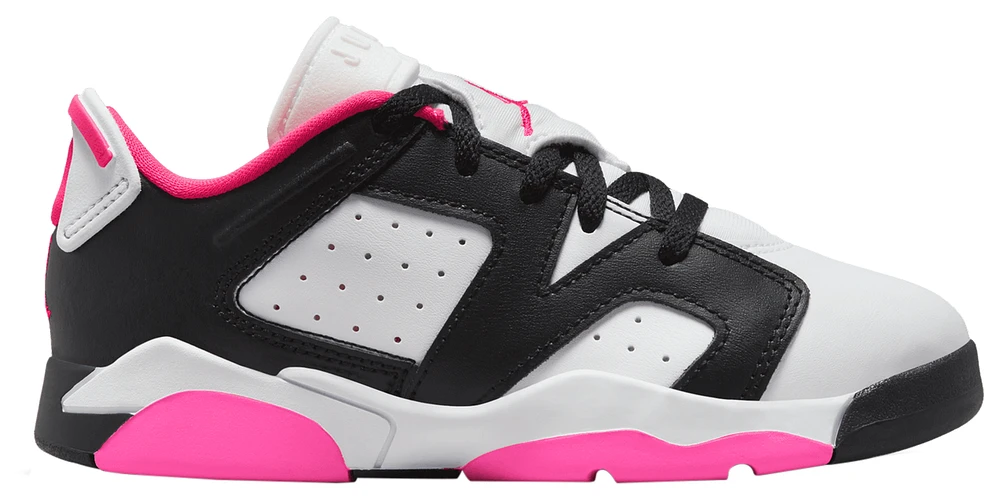 Jordan Girls Retro 6 Low - Girls' Preschool Basketball Shoes Black/White/Pink