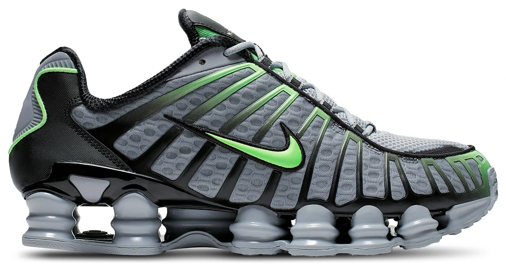 Nike Mens Shox TL - Shoes Wolf Gray/Black/Lime Blast