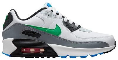 Nike Boys Air Max 90 LTR - Boys' Grade School Running Shoes White/Pure Platinum/Cool Grey