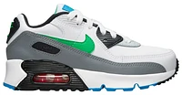 Nike Boys Nike Air Max 90 Leather - Boys' Preschool Running Shoes White/Pure Platinum/Cool Grey Size 03.0