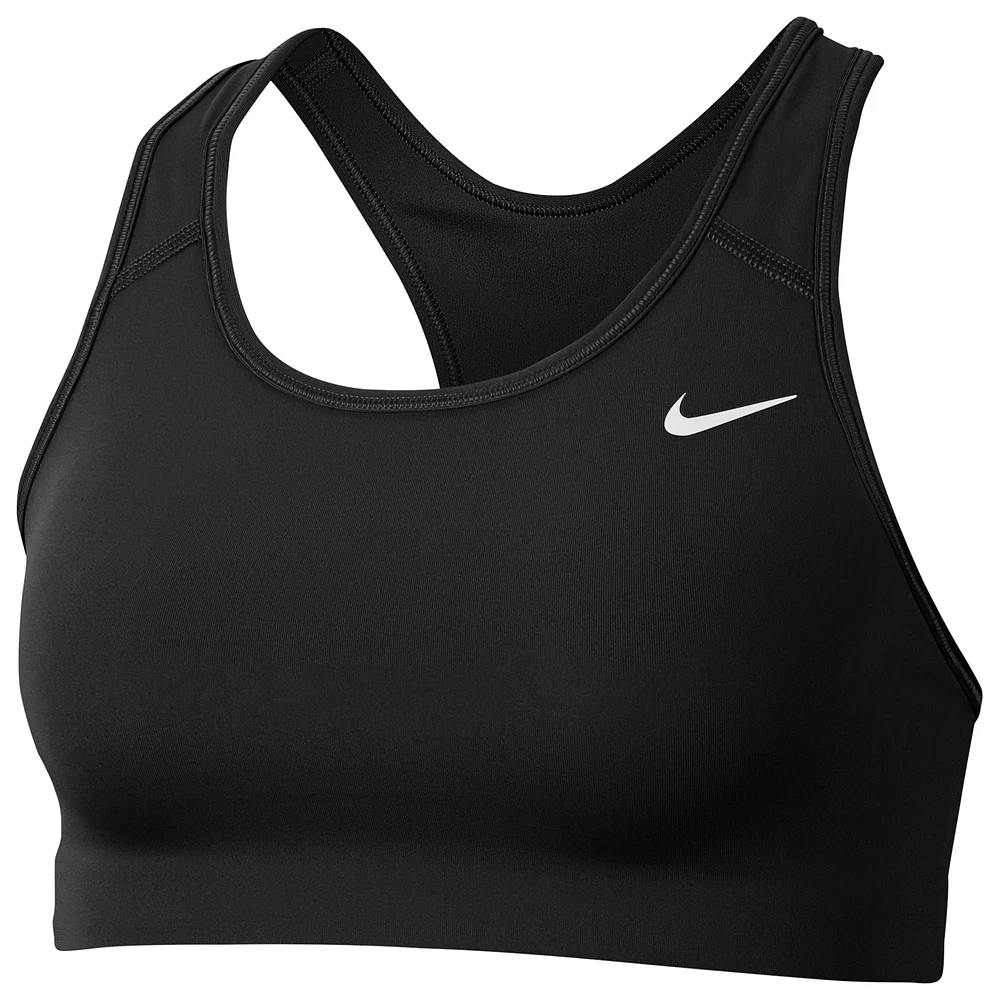 Nike Womens Nike Pro Swoosh Medium Bra - Womens Black/White Size XS
