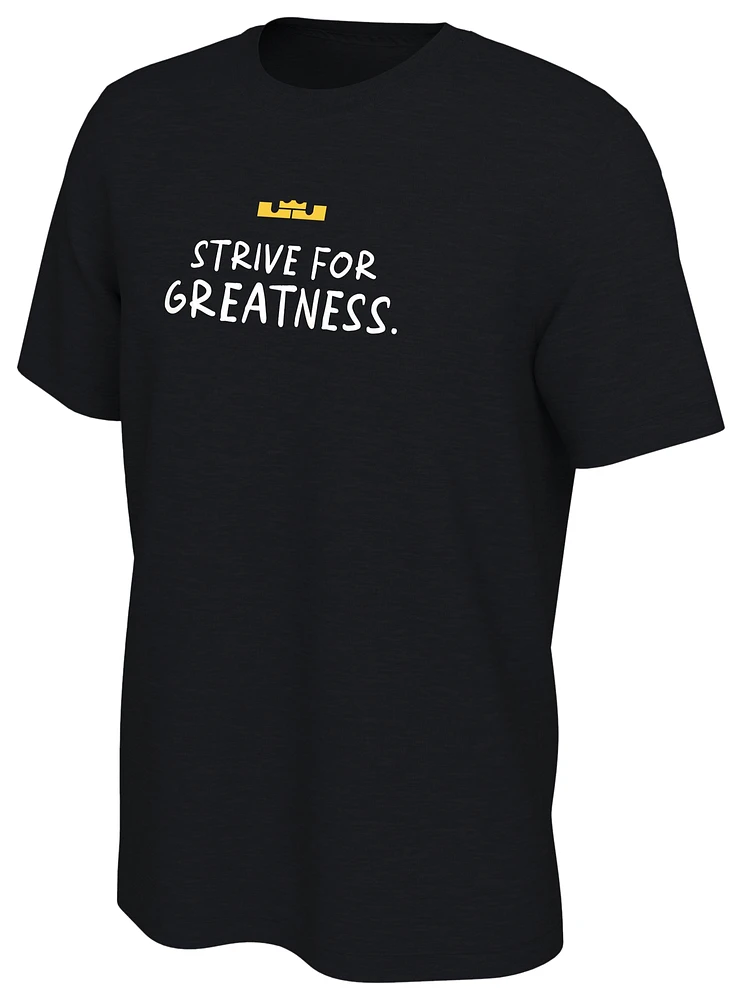 Nike Mens Lebron James Lakers 40K T-Shirt - Black/Yellow