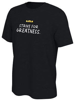 Nike Mens Lebron James Nike Lakers 40K T-Shirt - Mens Black/Yellow Size S