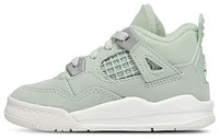 Jordan Boys Retro 4 - Boys' Toddler Basketball Shoes Seafoam/Sail/Metallic Silver