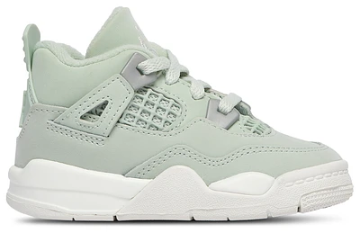 Jordan Boys Retro 4 - Boys' Toddler Basketball Shoes Seafoam/Sail/Metallic Silver