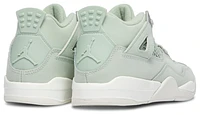 Jordan Boys Retro 4 - Boys' Preschool Shoes Sail/Metallic Silver/Seafoam