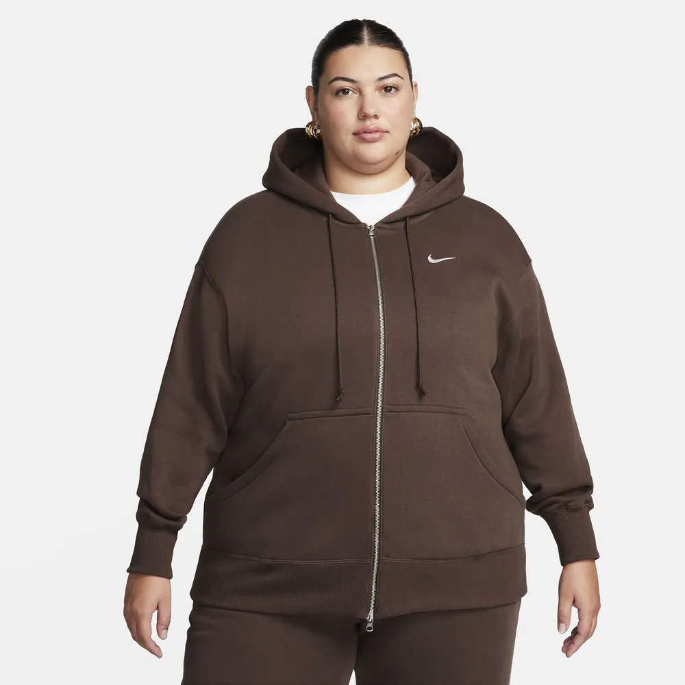 Nike Women's Phoenix Fleece Oversized Hoodie - Baroque Brown