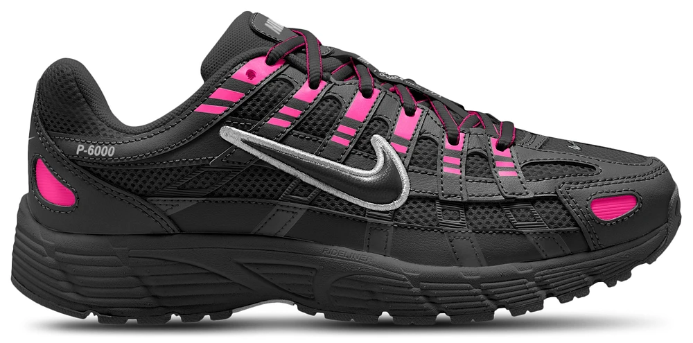 Nike Girls P-6000 - Girls' Grade School Shoes Pink Blast/Metallic Silver/Black