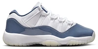 Jordan Boys AJ Retro 11 Low - Boys' Grade School Basketball Shoes White/Midnight Navy/Diffused Blue