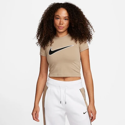 Nike Womens NSW Baby T-Shirt - Khaki/Khaki