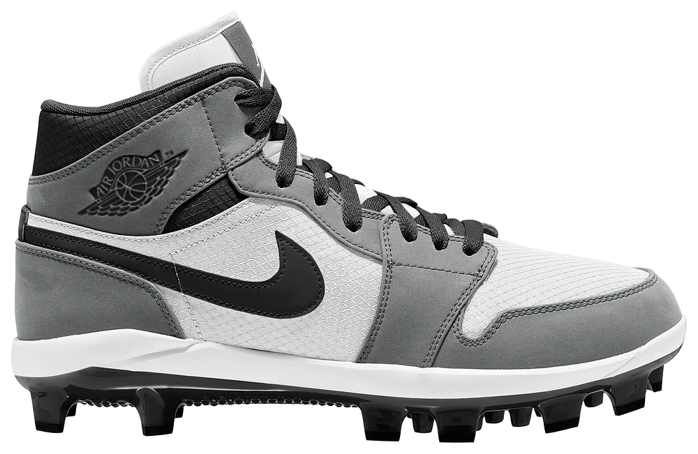 Jordan Mens Retro 1 MCS - Baseball Shoes Light Smoke/Black/White