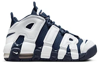 Nike Boys Air Uptempo - Boys' Grade School Shoes White/Navy/Gold