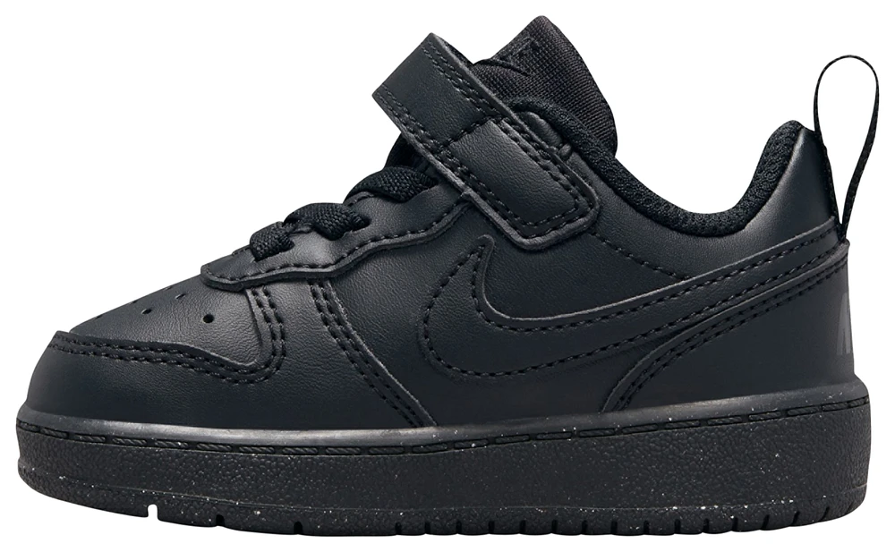 Nike Boys Court Borough Low Recraft - Boys' Toddler Basketball Shoes Black/Black/Black