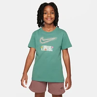 Nike Girls NSW OC TD2 T-Shirt - Girls' Grade School Grey/Bicoastal