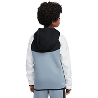 Nike Boys Nike Tech Fleece Full-Zip - Boys' Grade School White/Black/Grey Size S
