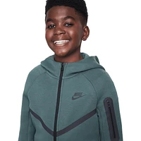 Nike Boys Tech Fleece Full-Zip - Boys' Grade School Olive/Black