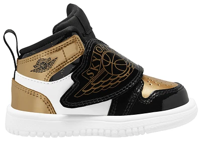 Jordan Boys Jordan Sky Jordan 1 - Boys' Toddler Shoes Black/Gold/White Size 04.0