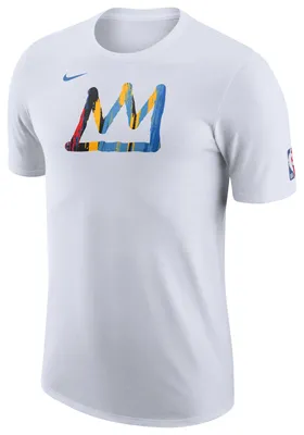 Nike Mens Nets Warm-Up T-Shirt - White/Multi