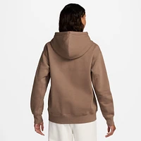 Jordan Womens Flight Fleece Pullover Hoodie 24 - Brown/Brown